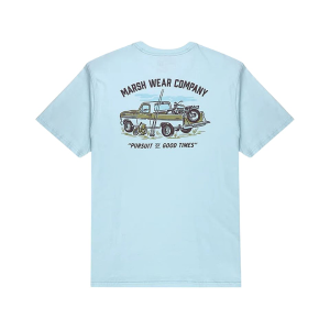 Marsh Wear Men's Rumble Short Sleeve Crew Neck T Shirt Chambray Medium - Marsh Wear