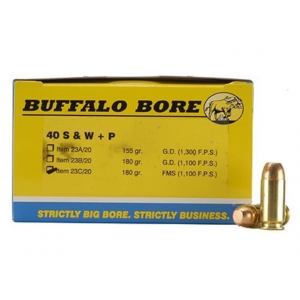 falo Bore 40 S&W P 180 Grain Full Metal Jacket Box Of 20 Ammo