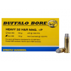 651815036021 BUFFALO Bore Outdoorsman 32 H&r Magnum +p Ammo 130 Grain Flat Nose Box Of 20 651815036021 615978
