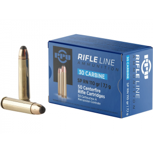 PPU 30 Carbine Ammo 110 Grain Jacketed Soft Point Box Of 50