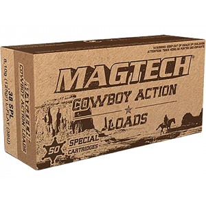 MAGTECH Cowboy Action 38 Special Ammo 125 Grain Flat Nose Box Of 50