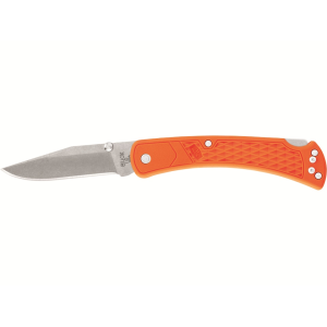 Buck Knives 110 Slim Select Pocket Knife 3.75" Clip Point 420HC Satin Blade Glass Reinforced Nylon (GRN) Handle Blaze Orange - Buck Knives