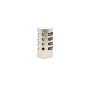 TandemKross Game Changer Compensator 22 Long Rifle 1" Outside Diameter 1/2"-28 Thread Aluminum Silver - Tandemkross