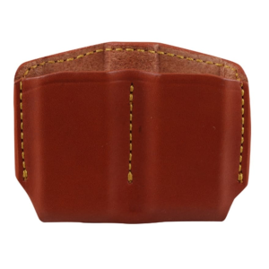 Gould & Goodrich Single Stack Double Magazine Pouch Leather Brown - Gould & Goodrich
