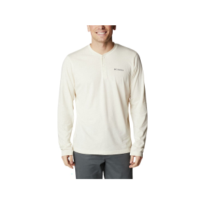 COLUMBIA Men's Thistletown Hills Long Sleeve Henley Shirt Chalk Heather Medium