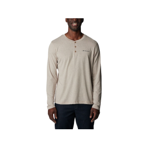 Columbia Men's Thistletown Hills Long Sleeve Henley Shirt Delta Heather Large - Columbia
