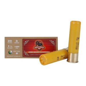 Hevi-Shot Hevi-13 Turkey 20 Gauge Ammo 3" #6 Tungsten Shot 1-1/4 oz Box of 5
