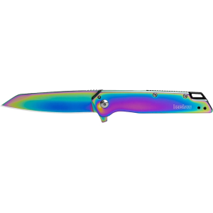 Kershaw Misdirect Assisted Opening Pocket Knife 3" Reverse Tanto 4Cr14MoV Rainbow Blade Stainless Steel Handle Rainbow - Kershaw