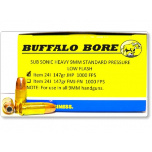 BUFFALO Bore 9mm Luger Ammo 147 Grain Speer Gold Dot Jacketed Hollow Point Box Of 20