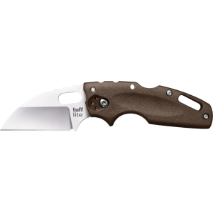 Cold Steel Tuff Lite Pocket Knife 2.5" Sheepsfoot AUS-8 Satin Blade Grivory Handle Flat Dark Earth - Cold Steel