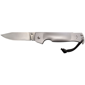 Cold Steel Pocket Bushman Pocket Knife 4.5" Drop Point 4116 Krupp Stonewashed Blade 420HC Handle Gray