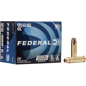 FEDERAL Premium Personal Defense 32 H&r Magnum Ammo 85 Grain Jacketed Hollow Point Box Of 20