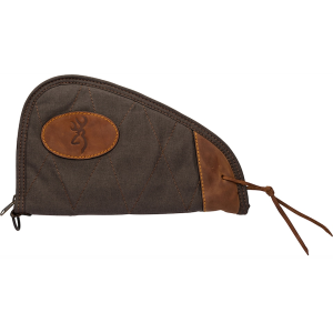 Browning Lona Pistol Case Canvas/Leather Flint/Brown