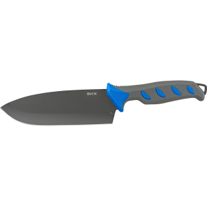 Buck Knives 150 Hookset Knife 6" Cleaver 5Cr15MoV Stainless Black Titanium Coated Blade Polypropylene Handle Gray - Buck Knives