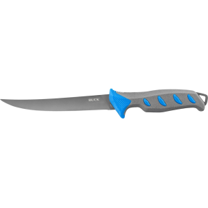 Buck Knives 145 Hookset Fillet Knife 6" 5Cr15MoV Stainless Black Titanium Coated Blade Polypropylene Handle Gray - Buck Knives