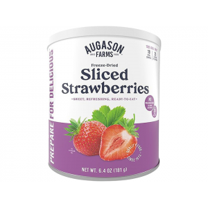 AUGASON FARMS Freeze Dried Sliced Strawberries 6.4 oz