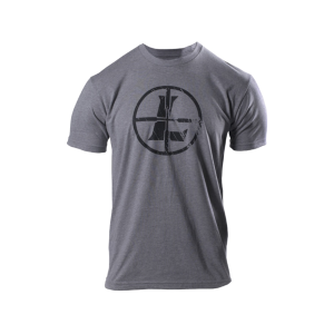 Leupold Men's Distressed Reticle Short Sleeve Crew Neck T Shirt Heather Gray Medium - Leupold