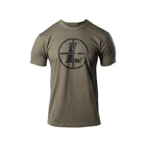 Leupold Men's Distressed Reticle Short Sleeve Crew Neck T Shirt Military Green 2XL - Leupold