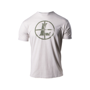 Leupold Men's Distressed Reticle Short Sleeve Crew Neck T Shirt Sand XL - Leupold