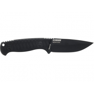 Schrade Wolverine Fixed Blade Knife 3.75" Drop Point AUS-10 Teflon Coat Blade G-10 Handle Black