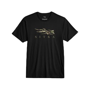 SITKA GEAR Men's Icon Optifade Short Sleeve Crew Neck T Shirt Black/Subalpine XL