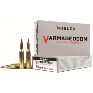 NOSLER Varmageddon 22 NOSLER Ammo 53 Grain NOSLER Varmageddon Polymer Tip Box Of 20