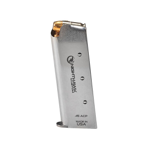 Nighthawk Custom 1911 Officer Magazine 45 ACP 7-Round Stainless Steel - Nighthawk Custom