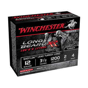 Winchester Long Beard XR Turkey 12 Gauge Ammo 3-1/2 #4 Copper Plated Lead Shot 2 Oz Box Of 10 chester Long Beard XR Turkey 12 Gauge 3-1/2 #4 Copper Plated Lead Shot 2 Oz Box Of 10 Ammo