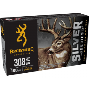 wning Silver Series 308 Winchester 180 Grain Jacketed Soft Point Box Of 20 Ammo