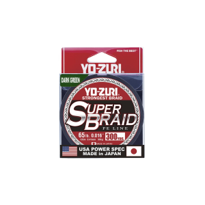 Yo-Zuri Superbraid Braided Fishing Line 65lb 300yd Dark Green