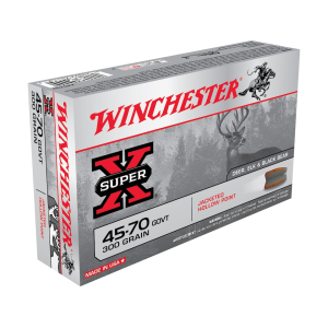 Winchester Super X 45-70 Government Ammo 300 Grain Jacketed Hollow Point Case Of 200 (10 Boxes Of 20) chester Super X 45-70 Government 300 Grain Jacketed Hollow Point Case Of 200 (10 Boxes Of 20) Ammo