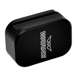 Warne Extended Magazine Base Pad for Glock 17, 22 9mm, 40 S&W +0 Aluminum Black - Warne