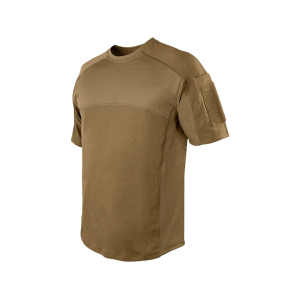 Condor Men's Trident Battle Short Sleeve Crew Neck T Shirt Tan Large - Condor