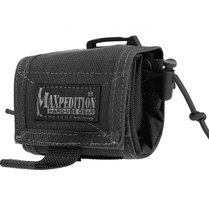 Maxpedition Rollypoly Collapsible Dump Pouch Holds 7 AR-15 30 Round Magazine Nylon Black - Maxpedition Hard-Use Gear