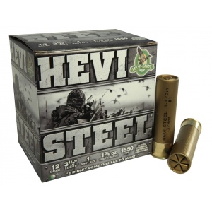 i-Shot Hevi-Steel Waterfowl 12 Gauge 3-1/2 #1 Steel Shot 1-3/8 Oz Box Of 25 Ammo