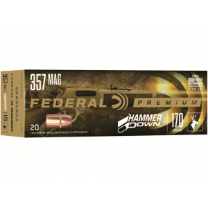 eral Premium HammerDown 357 Magnum 170 Grain Bonded Jacketed Soft Point Box Of 20 Ammo