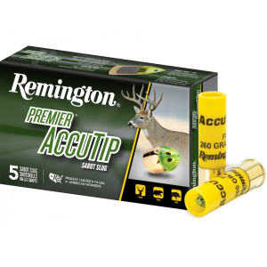 REMINGTON Premier Accutip 20 Gauge Sabot Slug 3" 260 Grain Case Of 100 (20 Boxes Of 5)