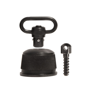 GrovTec Push Button Magazine Cap with 1" Quick Detach Sling Swivel Remington 870, 11-87, 1100 12 Gauge Steel Black