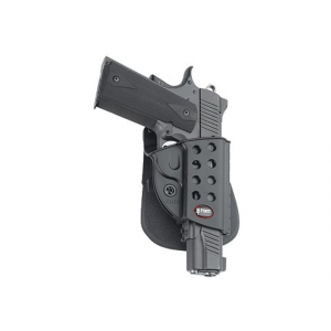 FOBUS Evolution OWB Holster Right Hand 1911 Government with Rail Polymer Black