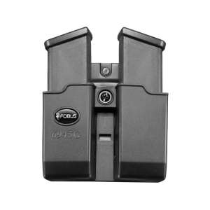 Fobus Belt Double Stack Double Magazine Pouch Ambidextrous for Glock 45 ACP, FN FNP 45, H&K USP Tactical 45 Polymer Black