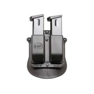 Fobus Paddle Double Stack Double Magazine Pouch Ambidextrous Ambidextrous 9mm Luger, 40 S&W Polymer Black