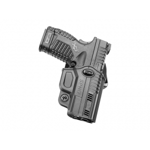 Fobus Evolution OWB Holster Right Hand Springfield XD-S 3.3 to 4" Kydex Black - Fobus