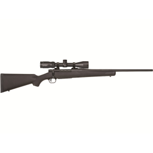 Mossberg Patriot Bolt Action Rifle 25-06 Remington 22" Fluted Matte Blue Barrel Walnut Frame Black Straight Grip Stock with Vortex Crossfire II Scope