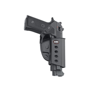 Fobus Evolution OWB Holster Right Hand Beretta Vertec, Taurus 92, 99 with Rail Polymer Black - Fobus
