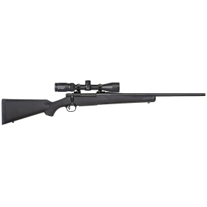 Mossberg Patriot Bolt Action Rifle 270 Winchester 22" Fluted Blued Barrel Blued Frame Black Straight Grip Stock with Vortex Crossfire II Scope
