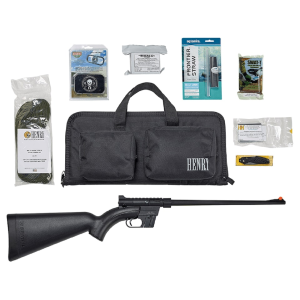 Henry U.S. Survival Semi Automatic Rifle 22 Long Rifle 16.125" Blued Barrel Black Frame Black Field Stock