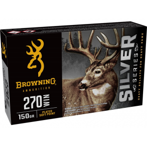 BROWNING Silver Series 270 Winchester Ammo 150 Grain Jacketed Soft Point Box Of 20