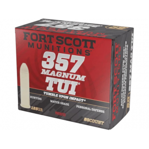 t Scott Munitions TUI 357 Magnum 125 Grain Solid Lead Free Box Of 20 Ammo