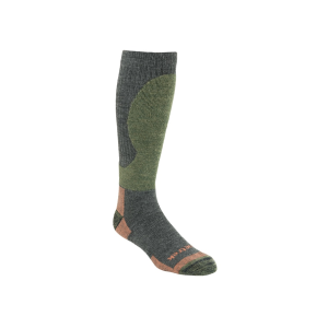 KENETREK Men's Canada Midweight Over the Calf Socks Merino Wool Gray/Green Large (9-12) 1 Pair
