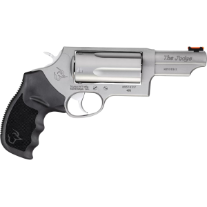 Taurus Judge 45 Colt (Long Colt) and 410 Bore Revolver 3" Stainless Barrel 5 Round Black Grip 3" Chamber